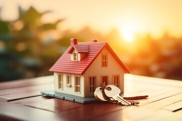 Hand with Keys to the New House Mortgage, Generative AI