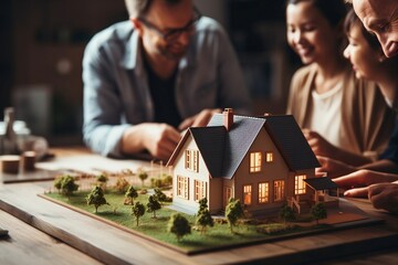 Real Estate Agent Signing Mortgage. Generative AI