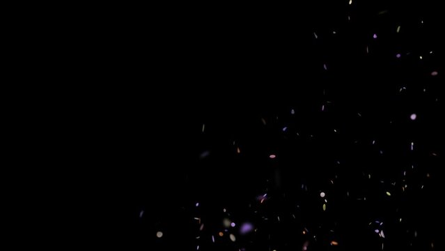 Confetti Canon Party Poppers Burst Overlay Element Explosion