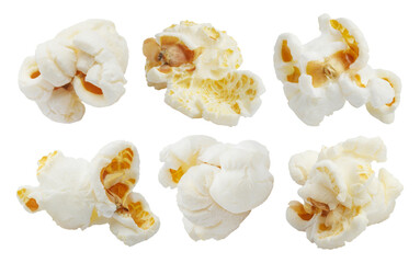 Set of delicious popcorn, cut out