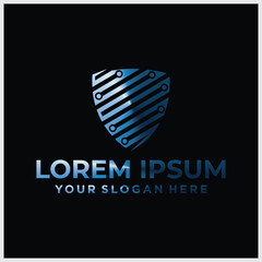 Shield logo icon design template elements