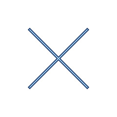 Close icon vector. Delete sign and symbol. cross sign