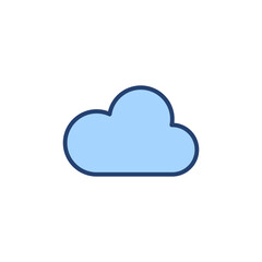 Cloud icon vector. cloud sign and symbol