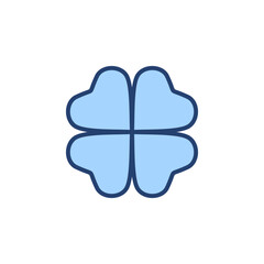 Clover icon vector. clover sign and symbol. four leaf clover icon.