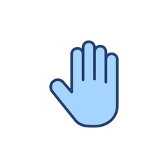 Fototapeta premium Hand icon vector. hand sign and symbol. palm