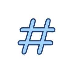 Hashtag icon vector. hashtag sign and symbol
