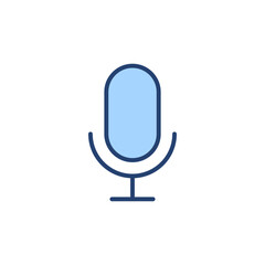 Microphone icon vector. karaoke sign and symbol