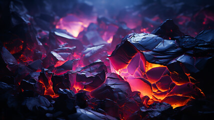 Fototapeta premium Dark organic rock background with interesting colours and compositions. Created with Generative AI. 