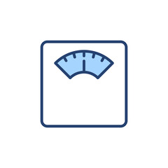 Scales icon vector. Weight scale sign and symbol
