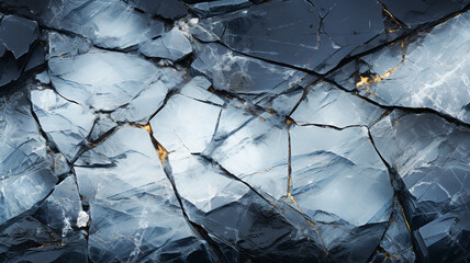Dark and cold background composition, ice like structure. Created with Generative AI. 