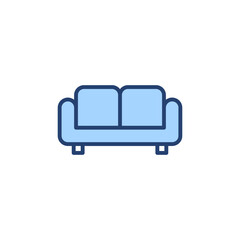 Sofa icon vector. sofa sign and symbol. furniture icon