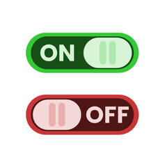 Classic On-Off Switch Icon Vector: Illustrative Logo Template in Trendy Style color fill. Versatile and Suitable for Various Purposes.