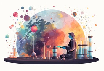 Astrophysics research findings abstract concept