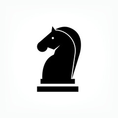 Strategy Icon. Chess Horse Symbol - Vector, Sign for Design, Presentation, Website or Apps Elements.