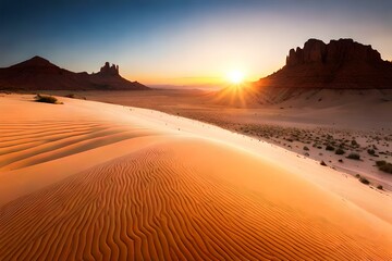 Fototapeta na wymiar colorful and vast desert