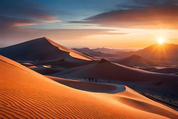 Fototapeta na wymiar colorful and vast desert