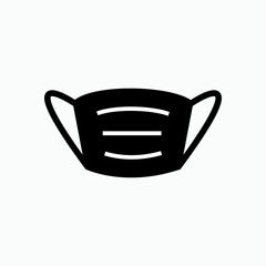 Masker Icon. Respirator Protection Element Symbol - Vector