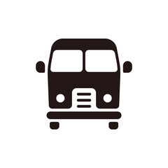 Bus icon.Flat silhouette version.