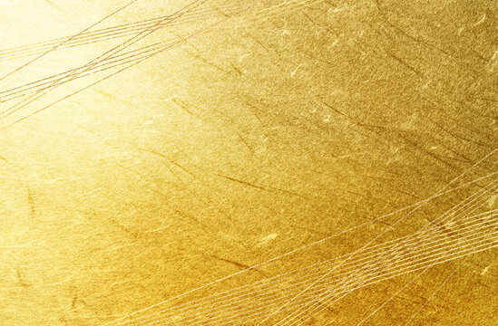 和風（アブストラクト）背景は金色の和紙　線の重なり、