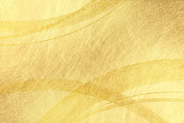 和風（アブストラクト）背景は金色の和紙　円形の重なり、