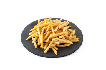 Fried potatoes, french fries isolated on white background