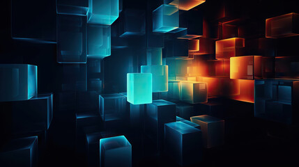 Abstract digital data background. Can be used in the description of network abilities, technological processes, digital storages, science, education, etc.
