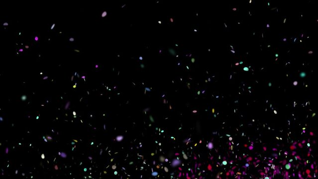 Confetti Canon Party Poppers Burst Overlay Element Explosion