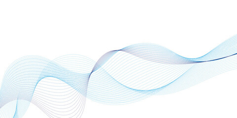 Abstract flowing wave lines particles. Design element for technology, science, modern concept.vector eps 10