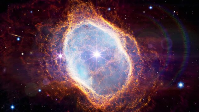 Southern Ring Nebula 4k, James webb space telescope, Universe