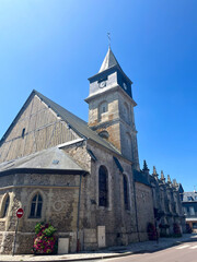 Fototapeta na wymiar Eglise Saint-Helier Catholic Church in Bezville, France