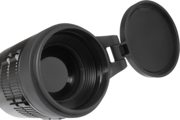 Objective lens on a thermal rifle scope