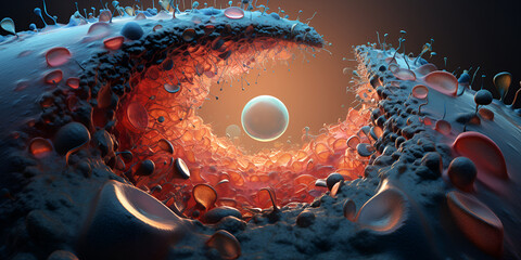 3d rendered illustration of a virus,Battle of the Cells - obrazy, fototapety, plakaty