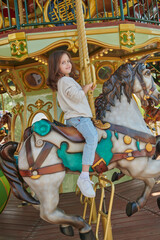 girl on a carousel