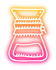 Collection of coffee neon