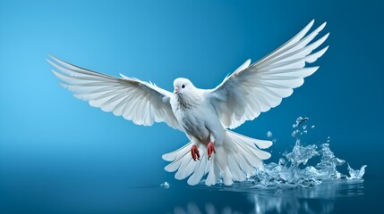 Fototapeta premium dove of peace for international peace day, Generative AI