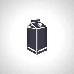 Milk pack icon, Milk pack icon.