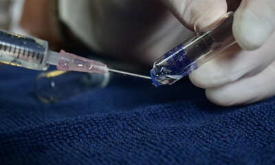 needle syringe syringe bottle
