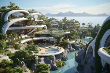Concept of sustainability in the luxury tourism industry, Generative AI