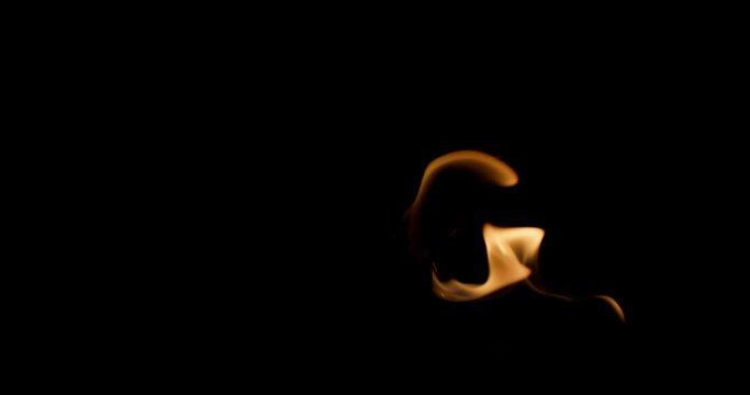 Slow motion background video of the stench on the floor. Flames of fire burn abstractly. High quality 4k footage