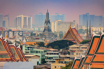 Bangkok old and modern city - 625913633