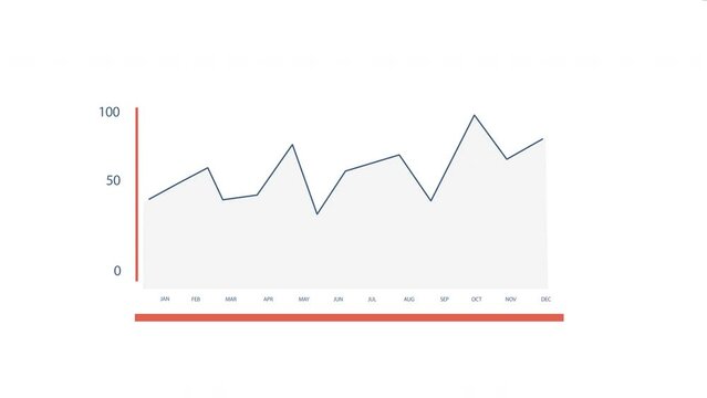 Simple Elegant Bar Line Graph for corporate business