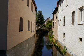 Wasserlauf in der Altstadt von Meisenheim am Glan