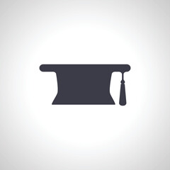 Graduation cap icon. Graduation cap icon.