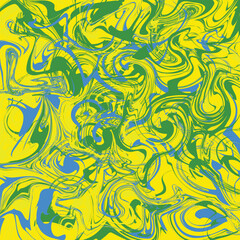 Mahi Color Liquid Marble Yellow green blue color vector illustration wallpaper, Fluid Paint decoration modern abstract graphic art background.