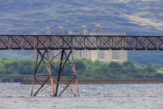 Steel footbridge
