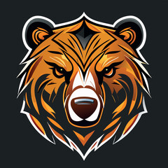 head of a bear vector