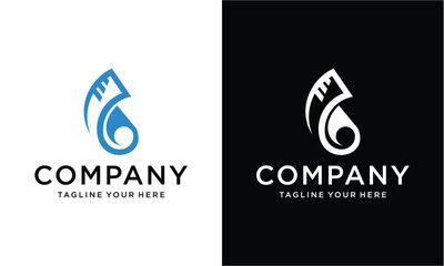 paper logo icon template vector design illustration on a black and white background.