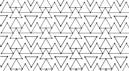 Colorful Geometric Triangle Shapes in Symmetrical Design