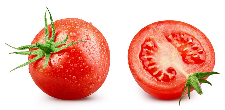 Tomato isolated on white background