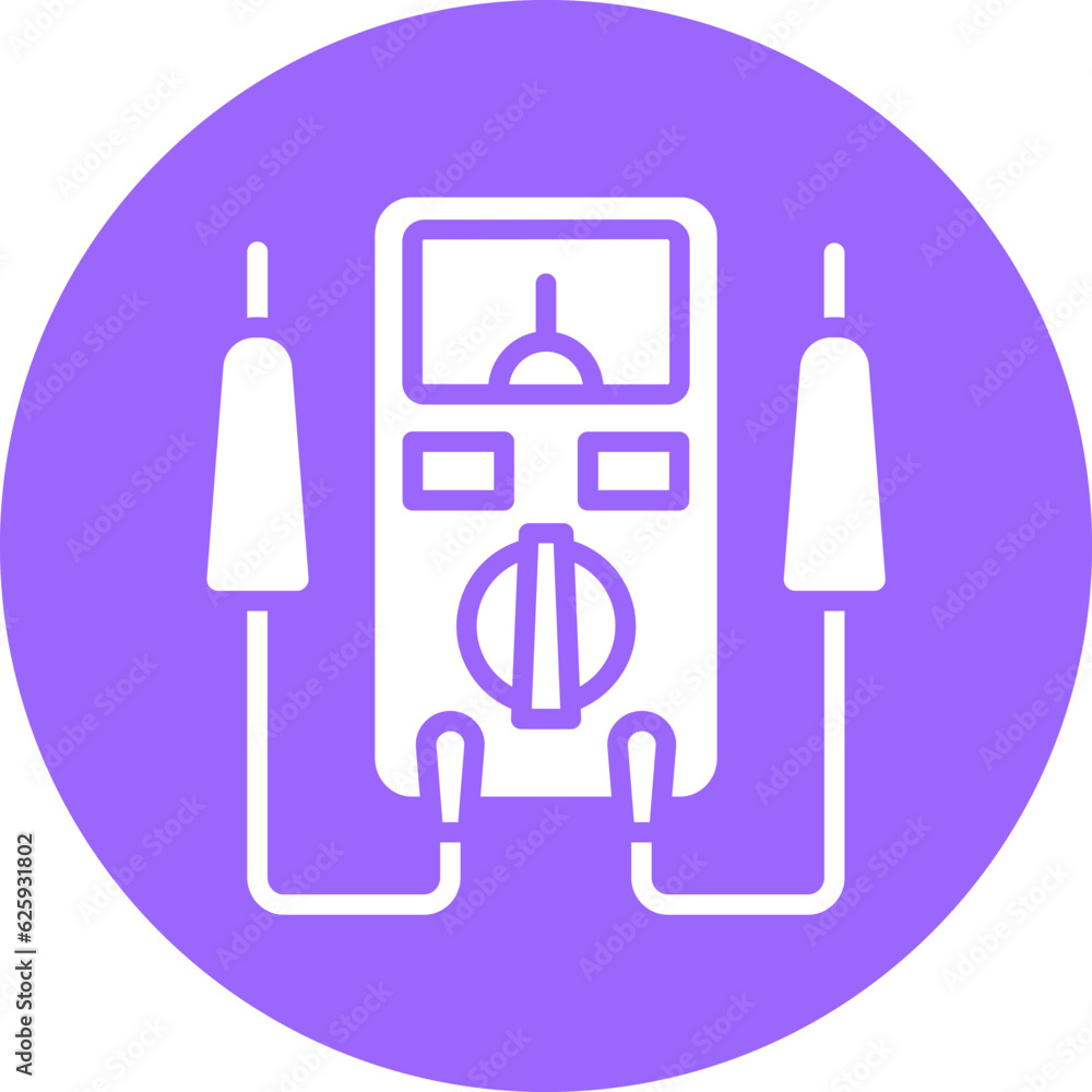 Poster vector design tester machine icon style